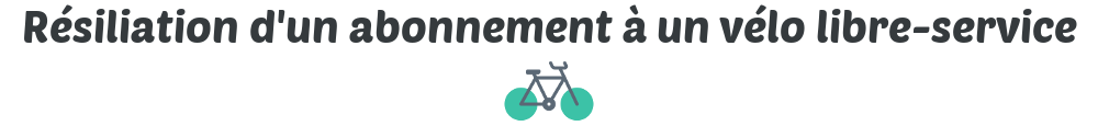 resiliation velo libre service