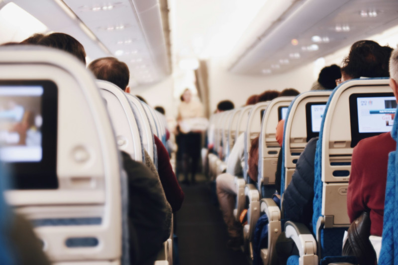 passagers membres du British Airways Club assis dans un avion