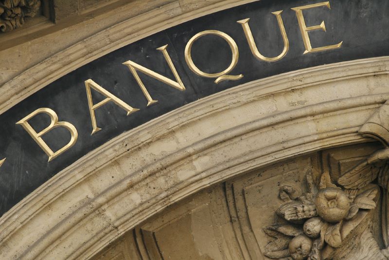 Devanture de la Banque de France