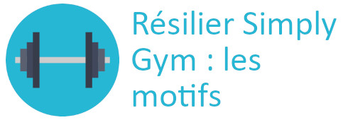 motifs résiliation simply gym