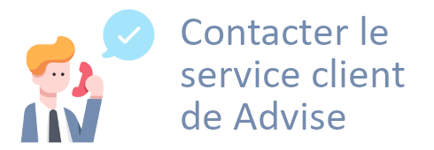 contacter le service client de Advise